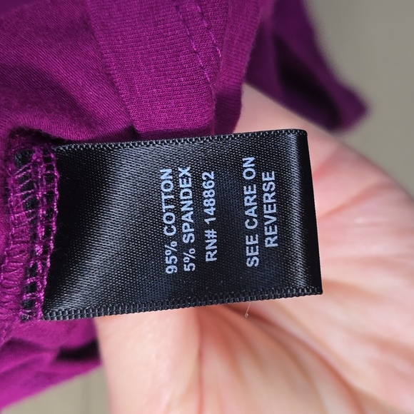 Torrid Foxy Berry Cut Out Off Shoulder Tee 3x - Picture 10 of 13